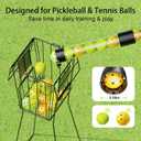17 Balls Pickleball Ball Retriever & Ball Holder Storage with Strap, Back Saver for Pickleball Accessories, Quick for Pickleball Tube Ball Pickup