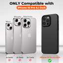 SUPFINE Designed for iPhone 15 Pro Case,Premium Liquid Silicone with [Soft Anti-Scratch Microfiber Lining][Upgraded Camera Protection] Slim Shockproof Protective Phone Case for Men Women Girls,Black