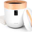 SereneLife Counter Towel Warmer Bucket - with Customized Fragrance for Spa and Bathroom, Luxury Heater, Auto Shut Off, Fits 1 Large Blanket, Bathrobe, PJs (Natural)