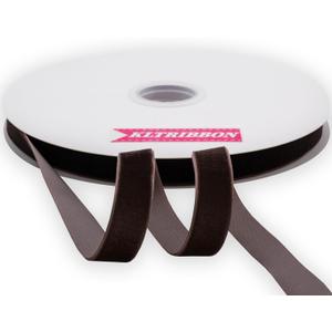 Nylon Brown Velvet Ribbon Single Sided,5/8 Inch X 25Yards Spool