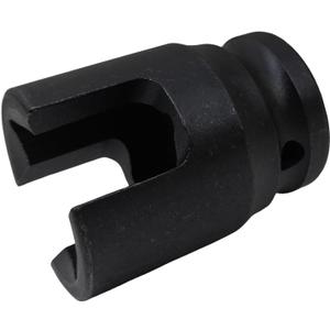 1/2-Inch Drive Multi-Purpose Lineman Socket, Fits 3/4" 4-Point Square Nuts, with 9/16" Slot for Eye Bolt/J-hooks/Hot-line Clamps/Grounding-Clamps, Heat Treated Cr-V Alloy Steel