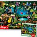 QUOKKA 100 Piece Puzzles for Kids Ages 4-6  Floor Kids Puzzles Ages 6-8 Year Old  Toy for Learning Forest Bugs for 8-10 yo  Jigsaw Toddler Game for Boy and Girl Age 3-5