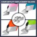 VLOXO Electric Scissors Replacement Blade, Cardboard Cutter Blade Multipurpose Home Electric Fabric Scissors Blade for Cutting Replacement for VLOXO CS4001 Only Blades