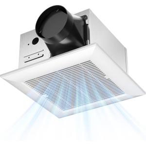 Amico Bathroom Exhaust Fan, 1.0 Sones, 110 CFM, Low Noise, Household Bath Ventilation Fans, Ceiling Mounted, No Attic Access Needed, Ceiling Opening 9.4''x9.4''- ETL & FCC Certified