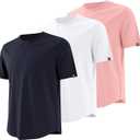 MagnaMan Men's 3-Pack Short Sleeve Crew Neck T-Shirts Solid Color Casual Tee Shirts - Ideal for Gym, Work & Daily Life, 3XL 