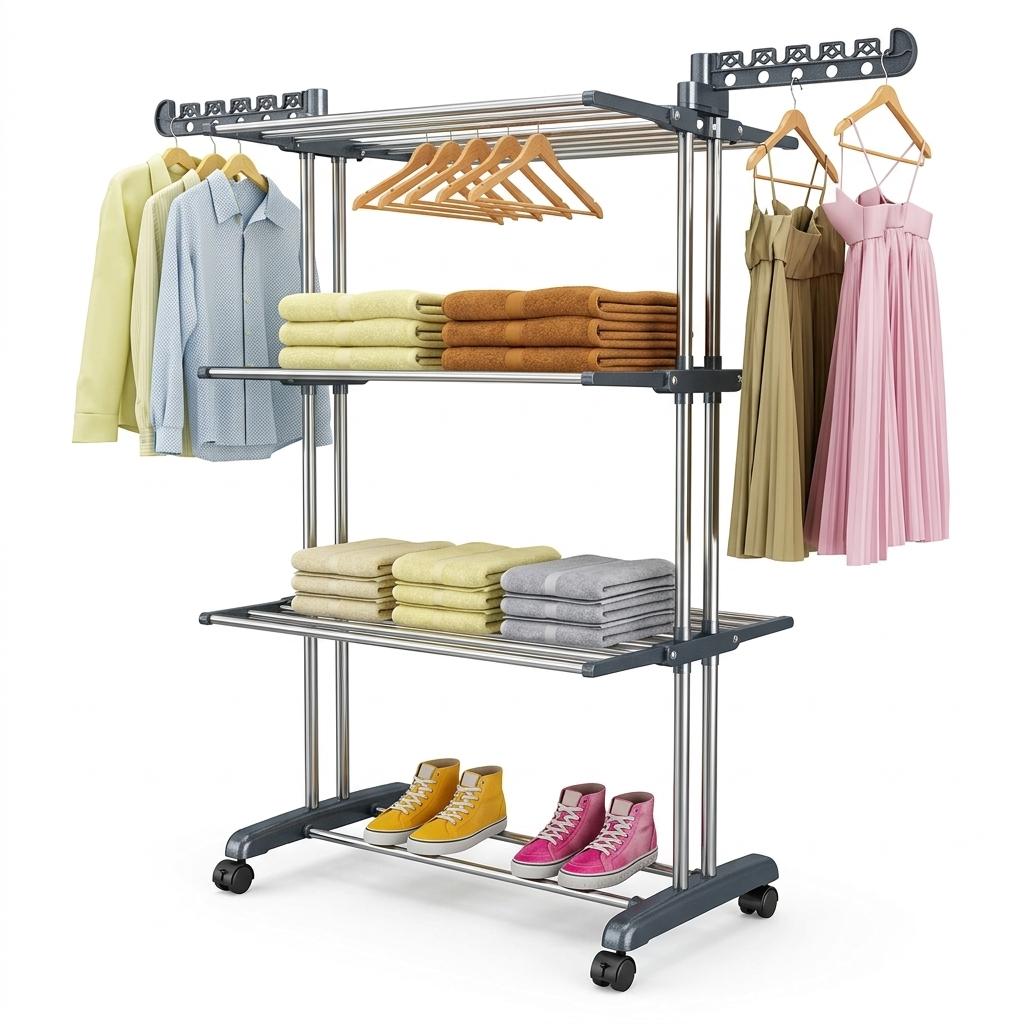 PurKeep Folding Drying Rack, Clothes Air Drying Rack