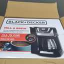 Black and Decker BLACK+DECKER 12-Cup Mill and Brew Coffeemaker, Black, CM5000B