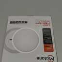 Matane Flush Mount Ceiling Light Fixture with Remote Control, Nightlight 8.7 Inch 18W 3000K-6500K Adjustable, Led Low Profile Ceiling Lights for Bedroom, Living Room,Dining Room, Kitchen, Round White