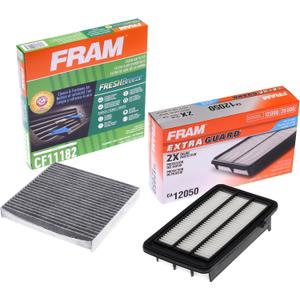 FRAM Automotive Replacement Air & Cabin Air Filter Bundle for 2016-2020 Honda Civic 1.5L & 2017-2023 Honda CR-V 1.5L; Filters Included: CA12050 & CF11182 (FACB20020)
