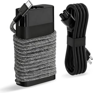 QFA New Slim 65W USB C Laptop Charger Compatible with HP Spectre x360,Envy,Chromebook,Elitebook X360,Pavilion, Elite x2 Travel Type C Fast Power Cord AC Adapter
