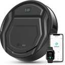 Lefant M210 Pro Robot Vacuum, 4000Pa Suction, 200 Mins Runtime, Quiet, Ultra-Slim, Self-Charging Robotic Vacuum Cleaner, WiFi/App/Alexa Control, Ideal for Pet Hair & Hard Floors (Black)