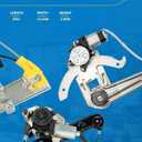 PHILTOP Front Left Driver Side Power Window Regulator with 6-Pin Motor Assembly Compatible with 2010 2011 2012 2013 2014 Subaru Outback,Subaru Legacy Replace 61041AJ03B,751-345