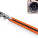 Hedge Trimmer Head, Double Blade Backpack Hedge Trimmer Head, 26mm Hedge Trimmer Blade Attachment Replacement Parts, 65 Manganese Steel Aluminum Alloy Hedge Head for Brush Cutters Garden Trimmers