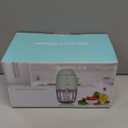 Food Processor - Cordless Mini Food Processor & Portable Small Food Chopper for Vegetables Fruit Salad Onion Garlic,Kitchen,1.3Cup 10 0z,150 Watts,Glass Container Dishwasher Safe (Green)