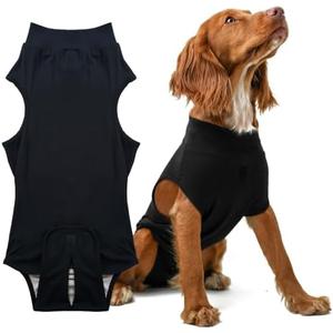 PupShield - Dog Surgery Recovery Suit Male and Female - All Dog Sizes - Easy to Use Anti Licking Design Breathable Comfortable - Spay & Neuter Recovery Suit - Surgical Onesie - Cone Alternative S
