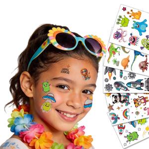 2 x Temporary Tattoos for Kids, 60 Pcs Cool Designs Fake Tattoos for Boys, Safe and Waterproof Temporary Tattoos Stickers, Best Choice for Birthday Parties, Gifts, School Reward Activities