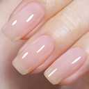 AILLSA Milky Pink Nude Gel Nail Polish, 15ml Translucent Soak Off UV LED Light Cure Gel Polish, Long Lasting for French Nail Art Salon DIY Manicure at Home