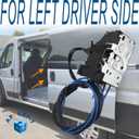 Sliding Door Latch Lock Actuator with Cable for Left Driver Side Slide Door 68226179AE Compatible with RAM ProMaster Cargo Van 1500 2500 3500 2014 2015 2016 2017 2018 Door Parts