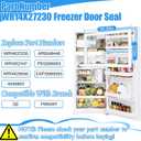 Upgraded WR14X27230 Freezer Door Gasket Compatible with GE Refrigerator Freezer Door Seal WR14X21147 WR14X29556 Hotpoint Refrigerator Door Gasket HPS15BTHCRWW GTS16DTHCRWW GTS18GTHFRWW Freezer Seal