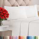 Full Size 4 Piece Sheet Set - Comfy Breathable & Cooling Bed Sheets Set - Hotel Luxury Bedding for Women, Men, Kids, Teens, Boys & Girls - Deep Pockets, Soft, Wrinkle Free - Oeko-Tex - Antique White