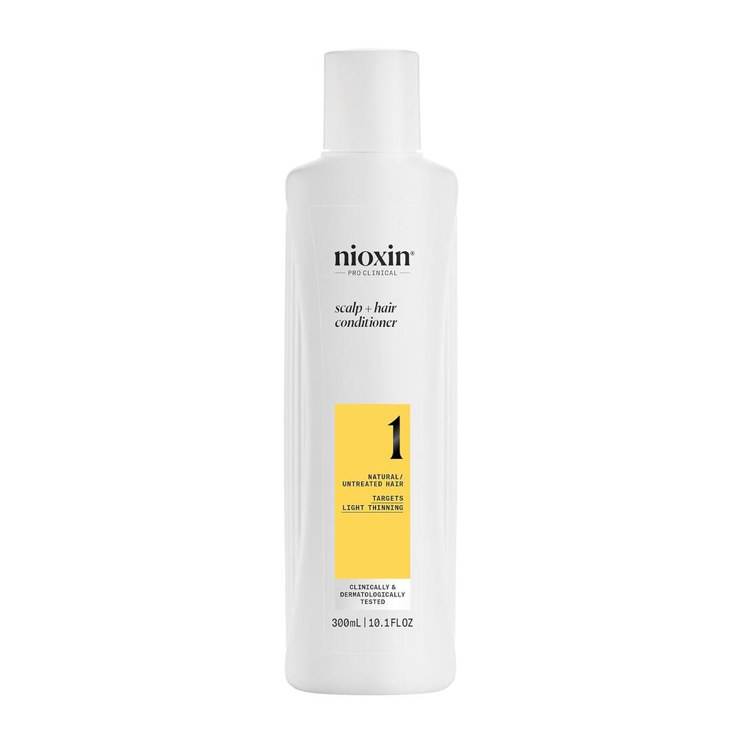 Nioxin System 1 Scalp + Hair Thickening Conditioner for Natural Hair with Light Thinning | Strengthen Against Breakage with Niacinamide & Biotin | Refreshed Scalp with Healthy Shine (10.1 Fl Oz (Pack of 1))