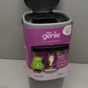 Litter Genie Standard Pail (Silver) | Cat Litter Box Waste Disposal System for Odor Control | Includes 1 Square Refill Bag