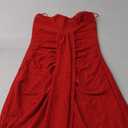 Women's Strapless Ruched High Waist Wrap Split Asymmetrical Beach Maxi Long Dresses S