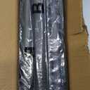 Closet Rod 50-87 Inches, Adjustable Heavy Duty Metal Black Closet Rods for Hanging Clothes 1.3 Inches Diameter for Wardrobes Laundry