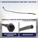 Radiator Expansion Tank Vent Line Hose 17128651450 Compatible with BMW 5 Series 528i 520i F11/F10/F07 2010 2011 2012 2013 2014 2015 2016 2017 Replace 17127619696 Sedan Version Travel Edition