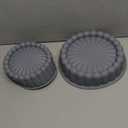 uxcell 2pcs Silicone Cake Pans, Round Cake Molds for Baking, Flower Shape Silicone Baking Molds for Cheese Cake, Chocolate Cake, Strawberry Cake Grey