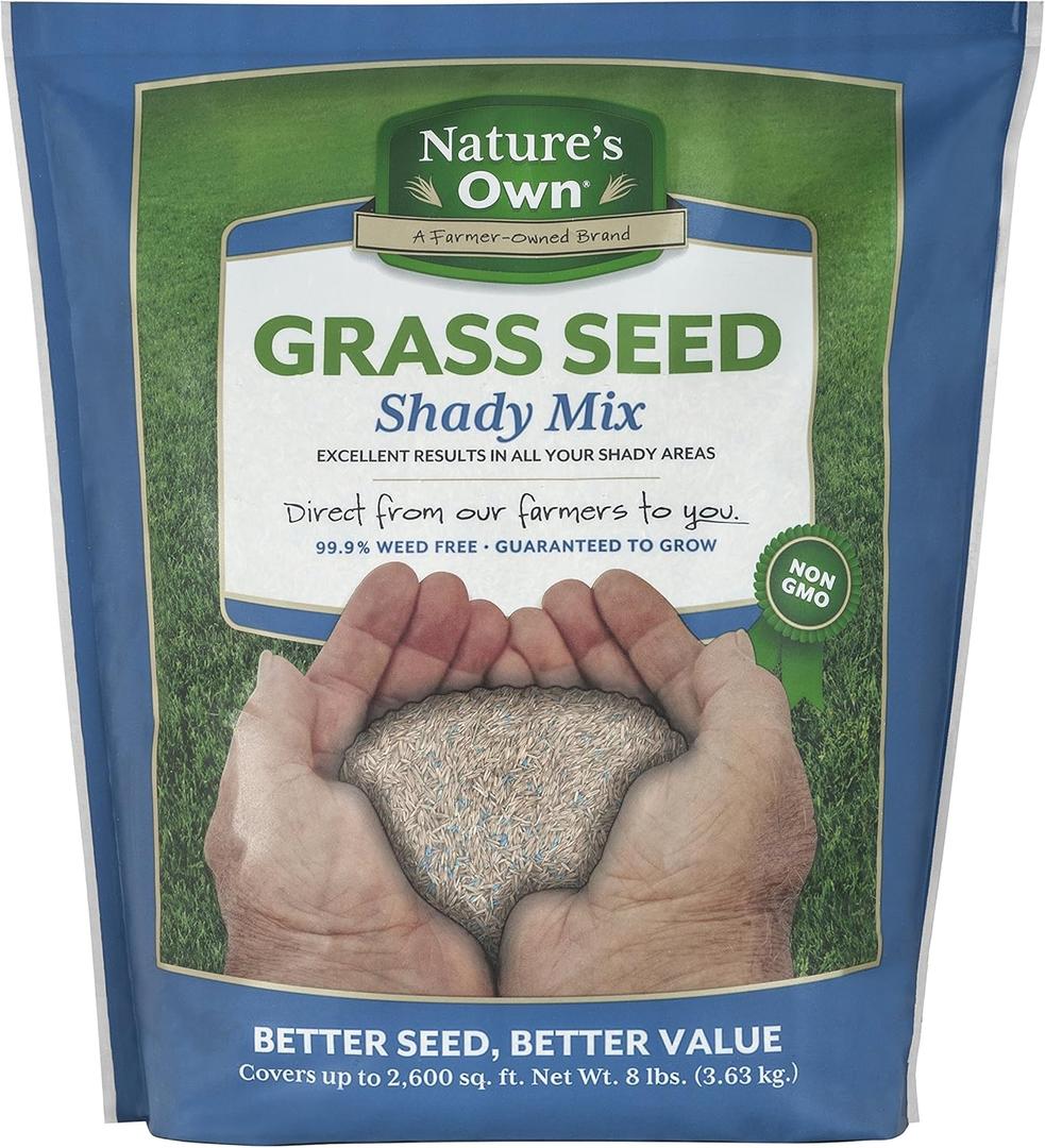 Mountain View Seeds Natures Own Shady Mix Grass Seed, 8-pounds