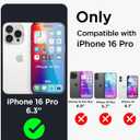 AICase for iPhone 16 Pro Case Waterproof, Clear Water Proof Built-in Screen Protector Shockproof Dustproof Snowproof Full Body Rugged Underwater Phone Case with Lanyard