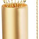 Metal Cocktail Picks 12Pack+Holder Kit, 304 Stainless Steel Toothpicks, Reusable Cocktail Skewers, Garnish Picks Bloody Mary Skewers, Martini Picks for Olives Appetizers Fruit (Golden X)