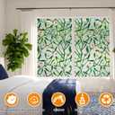 3 x Window Privacy Film Stain Glass Window Film Rainbow Window Film Window clings Non-Adhesive Reusable Decorative for Room (Mistletoe Rainbow, 17.5 x 78.7 in)