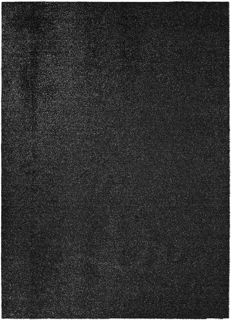Garland Rug Artificial Grass 5 ft. x 8 ft. Large Indoor/Outdoor Area Rug Black -Lush Black, Durable, and Low-Maintenance for Patios, Lawns, and More
