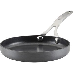 Anolon Hard Anodized Nonstick Mini Skillet/Frying/Egg Pan, Stainless Steel Handle, (6.5"), Gray