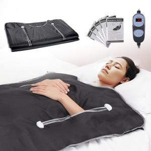 VEVOR Sauna Blanket for Detoxification, Portable Far Infrared Sauna for Home, Oxford Sauna Bag w/Arm Holes, 1-6 Level Adjustable Temp 95-176, 5-60 Minutes Timer, 71 x 31 in