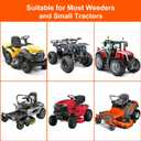 1400LB Lawn Tractor Lift Jack & Riding Mower Lift with Rotating Sleeve & Manual and Power Tool Handle, 3-Min Quick Setup, Anti-Slip Base, Heavy-Duty Universal Design for Lawn Mowers (Alloy Steel)