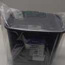 Superio Garbage Cans with Swing Top-Split Lids, 2 Pack | Small Trash Cans with Lids | Durable Plastic | Slim & Sturdy Trash Bins | Fingerprint Resistant | 2.5 Gallon / 10.5 qt / 10 L  Grey