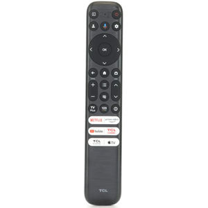 TCL RC813FMB SMART VOICE RF TV Remote Control - Netflix, Prime Video, Youtube, TCL Channel, TCL Home, Apple TV - 21001000099
