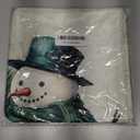Gqtt Snowman Pillow Covers 18x18 - Snowman Christmas Pillowcases, Vintage Winter Throw Pillow Covers, Christmas Indoor Decorations