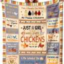 Cute Chicken Blanket Gifts for Kids Boys Girls Adults,Funny Chickens Throws and Blankets Stuff Chicken Gifts for Women Chickens Lovers Couch Sofa Bed Themed Gift Decor 50"x40"
