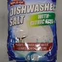 IMPRESA Dishwasher Rinse Aid with Citric Acid Cleaner - Dishwasher Salt Hard Water Stain Remover - Powerful Cleaner, Descaler, Water Softener, Detergent Booster - 4LB (64 Ounce (Pack of 1))