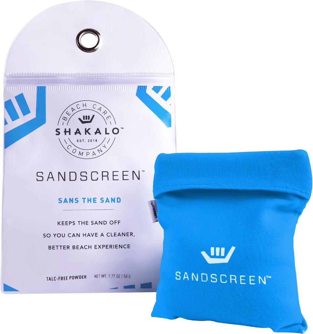 SANDSCREEN Sand Removal Bag | The Original Sand Remover | Talc-Free and Reef Friendly | Fresh, Clean and Sand Free | Great for The Whole Family!(Pack of 1)