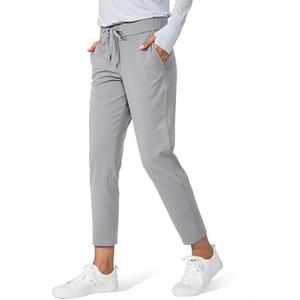 G Gradual Women's Pants with Deep Pockets 7/8 Stretch Ankle Sweatpants for Golf, Athletic, Lounge, Travel, Work XS