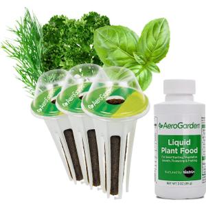 AeroGarden Gourmet Herb Seed pod Kit - Herb Seeds for AeroGarden Indoor Garden, 3-Pod