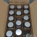 AOZITA 14 Pcs Glass Spice Jars with Spice Labels - 8oz Empty Square Spice Bottles - Shaker Lids and Airtight Metal Caps - Chalk Marker and Silicone Collapsible Funnel Included