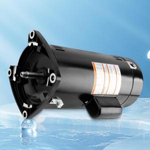USQ1202 2HP Pool Pump Motor 48Y Frame, 230V, 3450 RPM Compatible with A.O. Smith Century Pool Pump Motors with Square Flange for Various Above Ground and Underground Swimming Pools