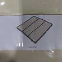 3 Section Cover 46"×48" Trifold Cushion With Foam Padding (Antique Beige)