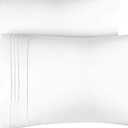 King Pillow Cases Set of 2 - Ultra Soft Hotel Quality Pillowcase Covers - Comfy, Cozy & Wrinkle Free - Shrinkage, Stain and Fade Resistant - Machine Washable Pillow Protectors - 2 Piece Set - White
